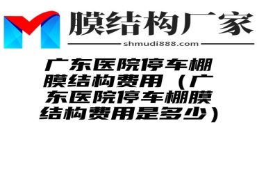 广东医院停车棚膜结构费用（广东医院停车棚膜结构费用是多少）