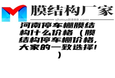 河南停车棚膜结构什么价格（膜结构停车棚价格,大家的一致选择!）